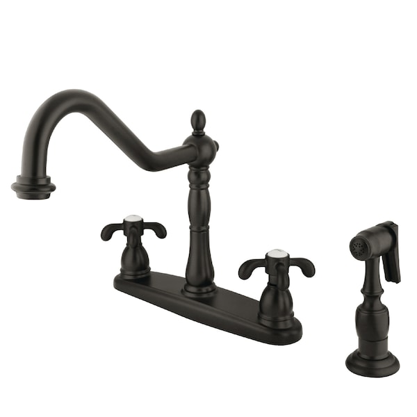 French Country Centerset Kitchen Faucet, Oil Rubbed Bronze